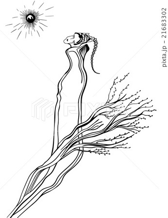 Futuristic woman on a white background. Futuristic woman on a white background. 21683302