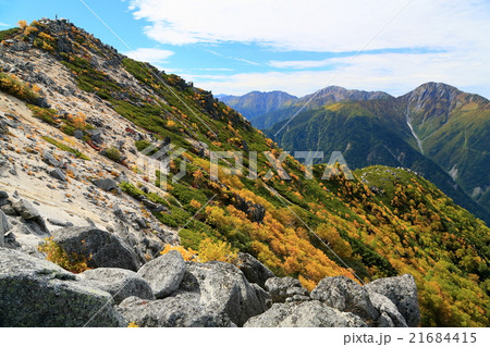 南アルプス観音岳山頂と白峰三山 21684415