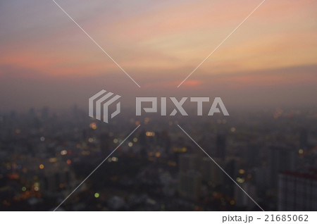 Blurred aerial view of cityscape on light sundown Blurred aerial view of cityscape on light sundown 21685062