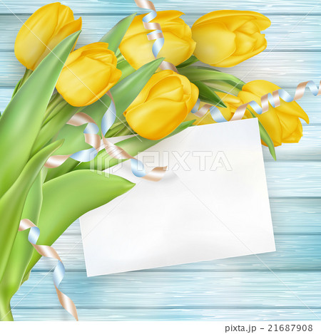 Beautiful bouquet of tulips. EPS 10 21687908