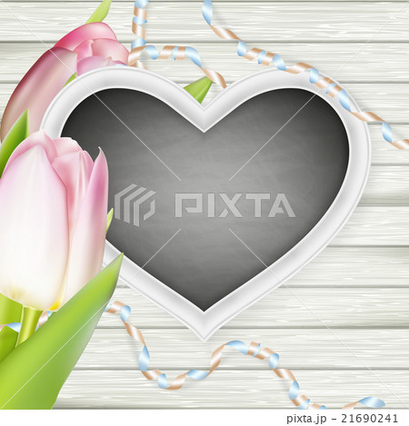 Heart shaped frame. EPS 10 21690241