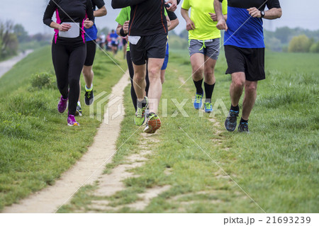 Marathon cross-country running Marathon cross-country running 21693239