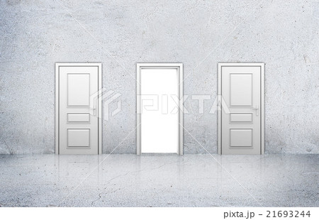 Concrete room with doors and opening access to the Concrete room with doors and opening access to the 21693244