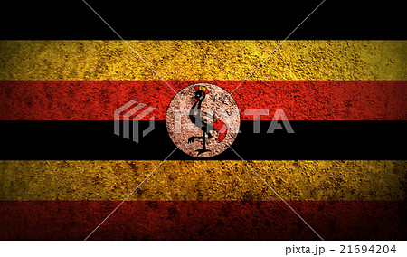 Flag of Uganda with old texture. Vector Flag of Uganda with old texture. Vector 21694204