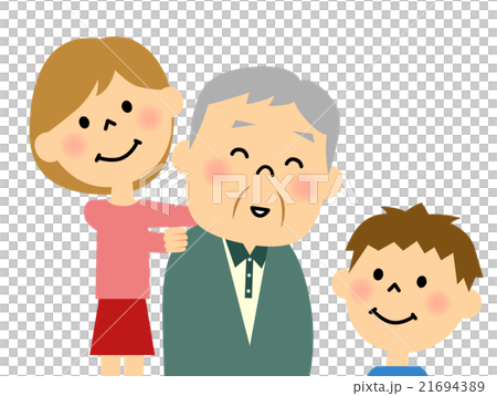 シニア おじいちゃんと孫 シニア おじいちゃんと孫 21694389