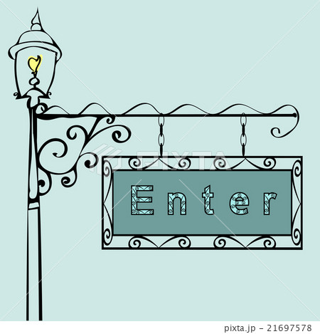 enter text on vintage street sign 21697578