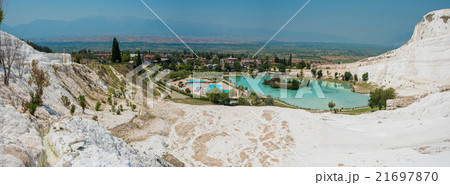 Panoramic view of Pammukale 21697870