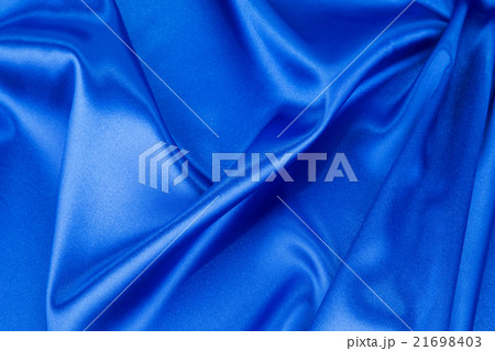 Blue silk drapery. 21698403