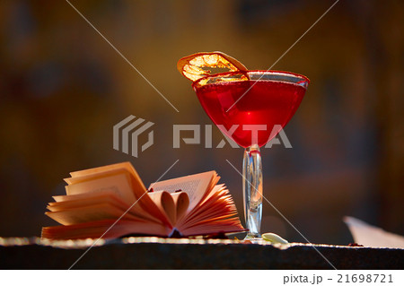red cocktail with space for text 21698721