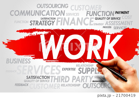 WORK word cloud WORK word cloud 21700419