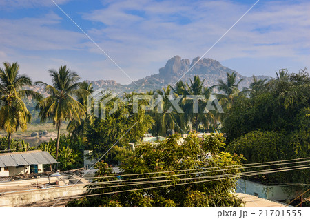 Rooftops of the village of Hampi, India. 21701555