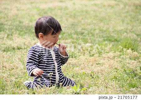 公園で遊ぶ幼児 公園で遊ぶ幼児 21705177