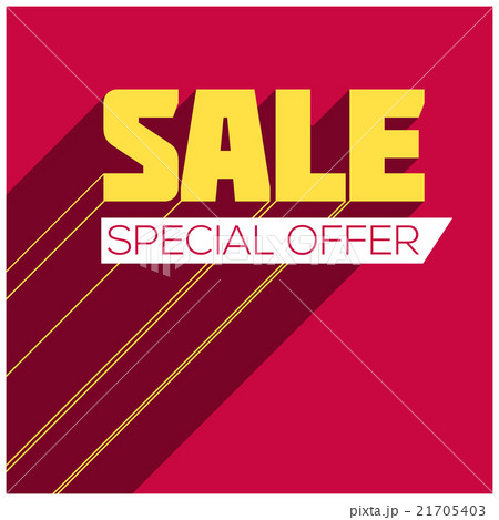 Sale Poster with Long Shadow 21705403