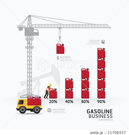 Infographic business gasoline graph template  21706337