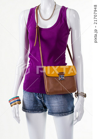 Purple tank top and accessories. 21707948