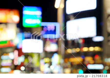 Out of focus lights in Shibuya Crossing at night Out of focus lights in Shibuya Crossing at night 21708318