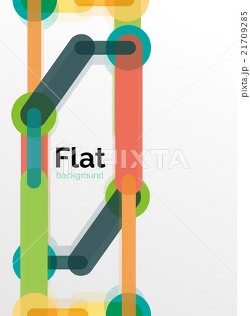 Colorful connected lines on white - abstract Colorful connected lines on white - abstract 21709285