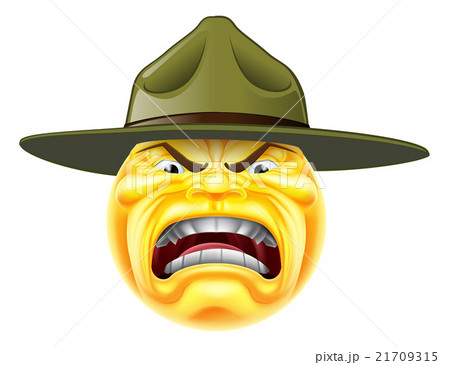 Angry Emoji Emoticon Drill Sergeant 21709315