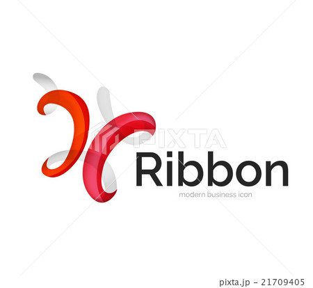 Modern vector ribbon logo 21709405