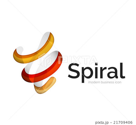 Modern vector ribbon logo Modern vector ribbon logo 21709406