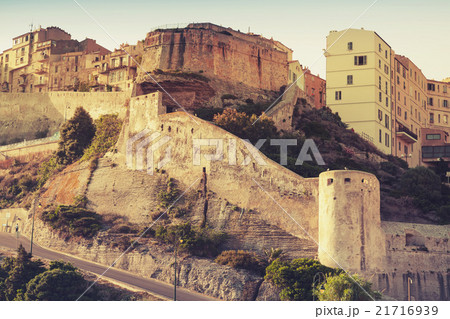 The citadel of Bonifacio, Corsica, France 21716939