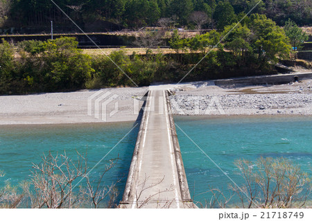 高知県四万十町 茅吹手沈下橋 高知県四万十町 茅吹手沈下橋 21718749