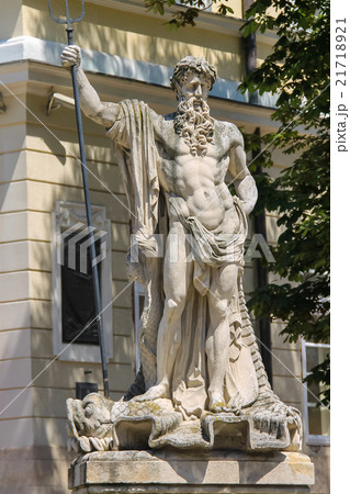 Neptune fountain in city centre. Lviv, Ukraine 21718921