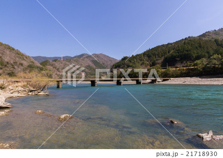 高知県四万十町 茅吹手沈下橋 高知県四万十町 茅吹手沈下橋 21718930