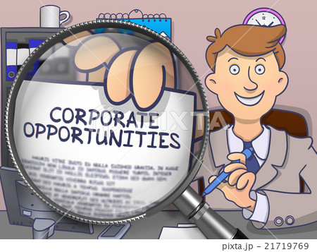 Corporate Opportunities through Magnifier. Doodle Corporate Opportunities through Magnifier. Doodle 21719769