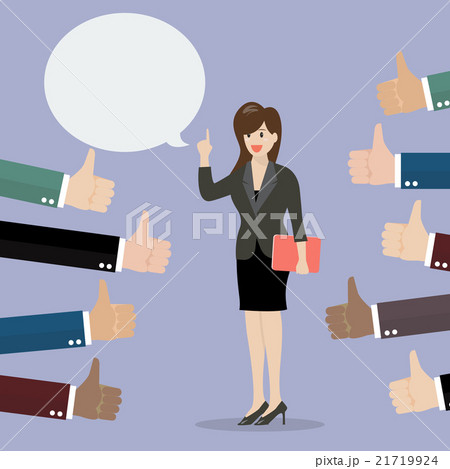 Good speech from business woman Good speech from business woman 21719924