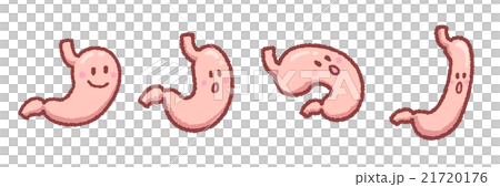 胃の形セット　顔つき 21720176