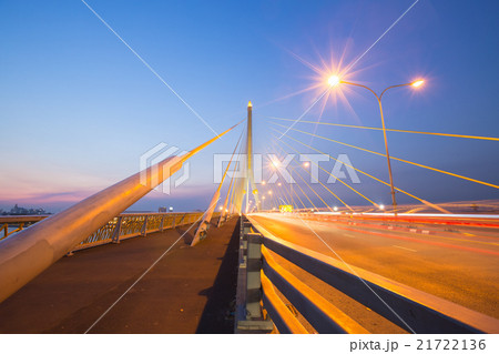 Road and bridge evening Road and bridge evening 21722136