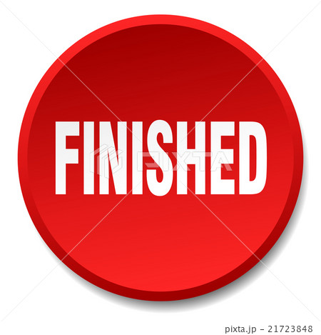 finished red round flat isolated push buttonのイラスト素材 [21723848] - PIXTA