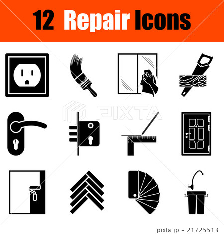 Set of flat repair icons 21725513