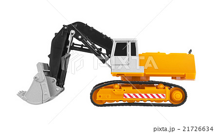 Bulldozer isolated on white 21726634