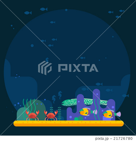 Underwater background coral garden with glossy Underwater background coral garden with glossy 21726780