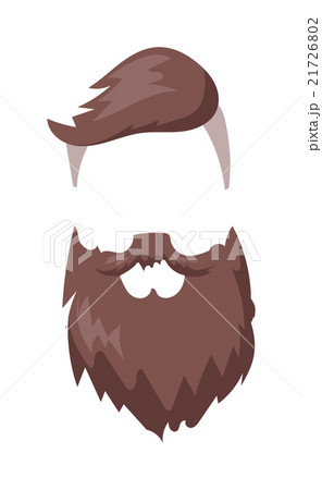 Hipster fashion men fashion hair and beard vector Hipster fashion men fashion hair and beard vector 21726802