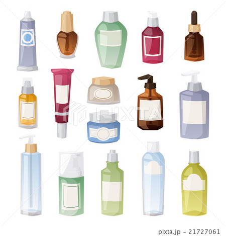Highly detailed flat colorful cosmetics blank 21727061