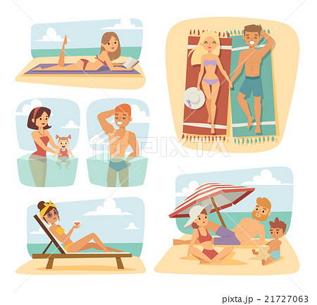 People on the sand beach fun vacation happy time People on the sand beach fun vacation happy time 21727063