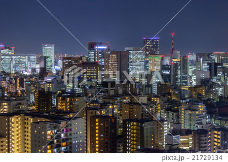 文京区から千代田区方面（東京駅方面）を望む　空撮 21729134