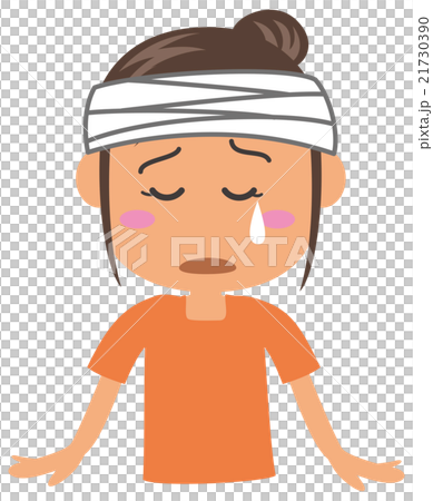 Injured woman head Injured woman head 21730390