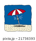 パラソルとセミ 21736393