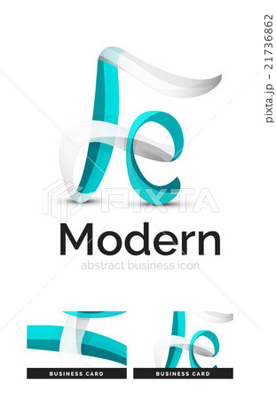 Ribbon swirl business logo 21736862
