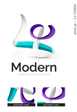 Ribbon swirl business logo 21736864