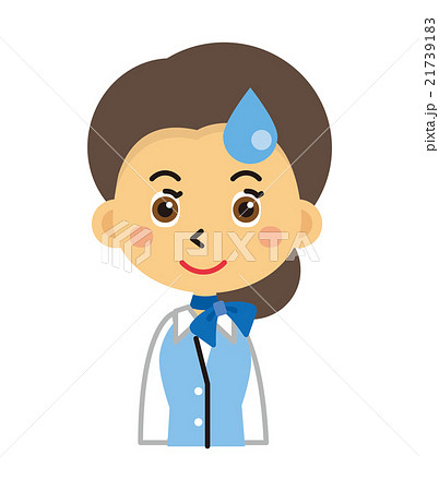 スタッフ　女性　CA　受付嬢【三頭身・シリーズ】 21739183