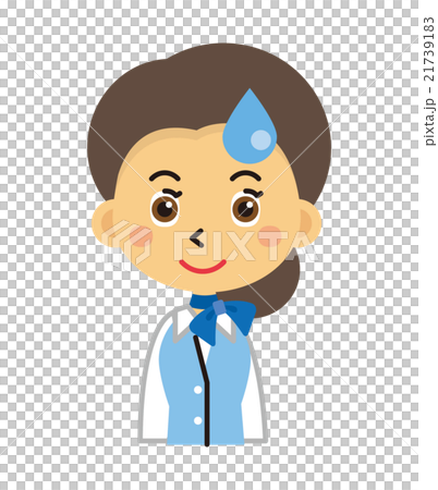 スタッフ　女性　CA　受付嬢【三頭身・シリーズ】 21739183