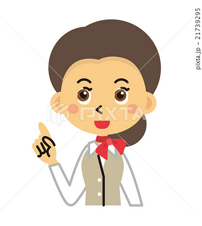 スタッフ　女性　CA　受付嬢【三頭身・シリーズ】 21739295