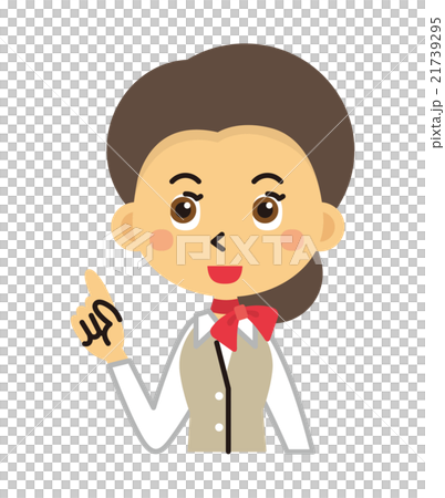 スタッフ　女性　CA　受付嬢【三頭身・シリーズ】 21739295