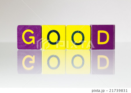 Good - an inscription from children's blocks Good - an inscription from children's blocks 21739831