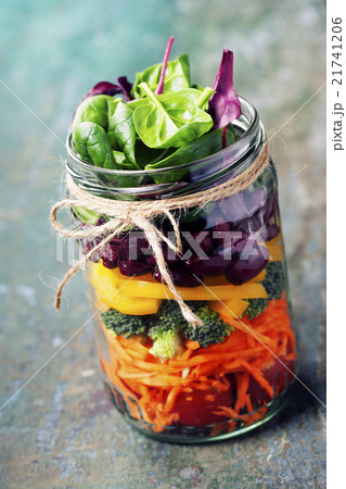 Healthy Homemade Mason Jar Salad 21741206